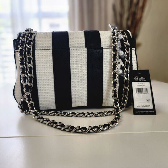 NEW! Karl Lagerfeld Paris Agyness Medium Shoulder Bag - Picture 10 of 14